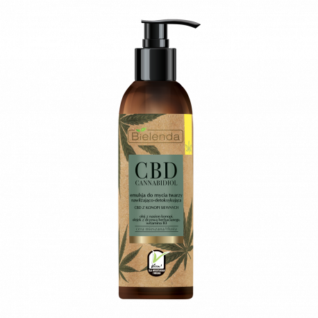 Bielenda CBD Cannabidiol - emulsja do mycia twarzy z CBD z konopi siewnych – cera mieszana tłusta, poj. 150 ml