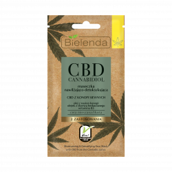 Bielenda CBD Cannabidiol - moisturizing and detoxifying mask with CBD from hemp seed for combination / oily skin, capacity 8 g
