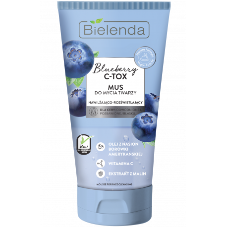 Bielenda BLUEBERRY C-TOX - Mousse for facial cleansing, capacity 135 g