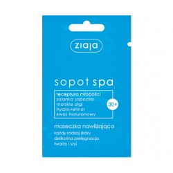 Sopot spa moisturizing mask, 7 ml capacity.