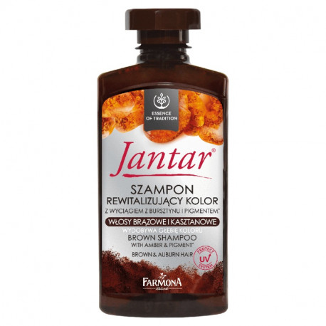 Jantar - color revitalizing shampoo with amber extract and pigment, brown and chestnut hair, 330 ml