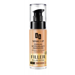 AA MAKE UP - wrinkle filling foundation, no. 107 dark beige, 30 ml