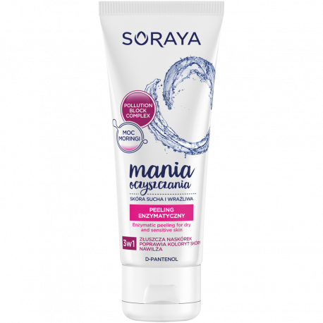 Soraya MANIA OCZYSZCZANIA - peeling enzymatyczny do skóry suchej i wrażliwej, poj. 75 ml