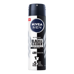 NIVEA Men Black & White Invisible Original 48 h - antyperspirant do ciała w aerozolu, poj. 150 ml