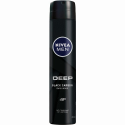 NIVEA Men Deep Black Carbon Darkwood 48 h - Antiperspirant Spray, 150 ml