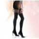 Mock Over-the-Knee Tights with Bow Details - GIRL-UP 23