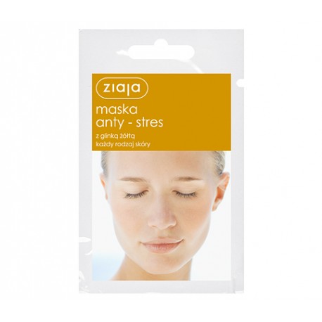 Anti-stress mask with yellow clay, capacity 7 ml.