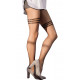 Sheer Black Patterned Tights with Strappy Details - 20 denier - SWEETY 15