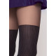 Mock Over-the-Knee Tights with Ribbed Pattern - GIRL-UP 32