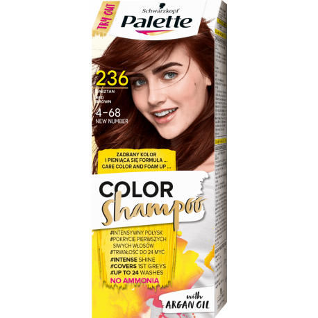 Palette Color Shampoo - ammonia-free coloring shampoo, no. 236 Chestnut