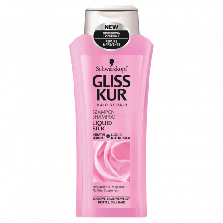 Gliss Kur Liquid Silk - szampon do włosów z keratyną, poj. 400 ml