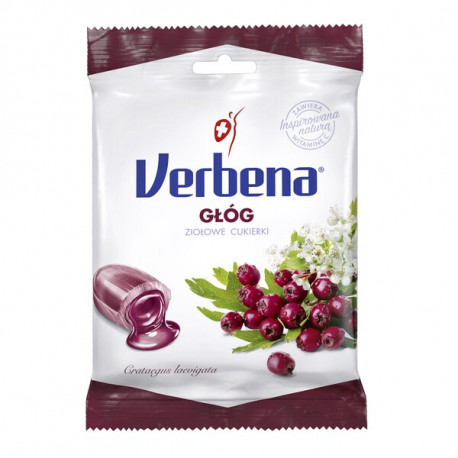 Verbena - cukierki ziołowe, głóg, masa netto: 60 g