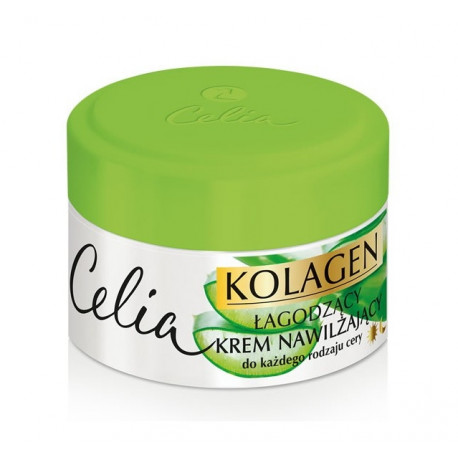 Celia Collagen - soothing moisturizing day & night cream with aloe vera for all skin types, 50 ml