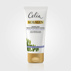 Celia Collagen anti-wrinkle face, neck and décolleté mask with algae and echinacea for day and night, 60 ml