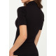 Seamless Short Sleeve Mock Turtleneck