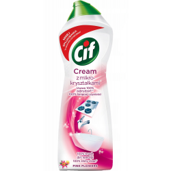 Cif - Cream, mleczko do czyszczenia z mikrokryształkami, Pink Flowers, masa netto: 780g