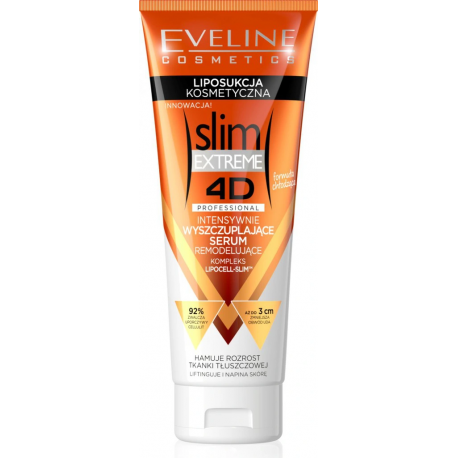 Eveline Slim Extreme 4D - Liposukcja Kosmetyczna, intensywnie wyszczuplające serum remodelujące, poj. 250ml