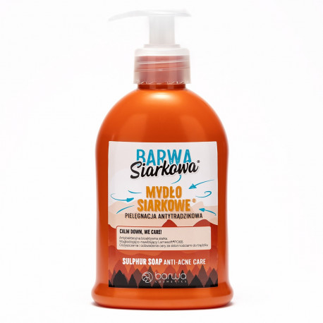 Barwa Sulphur - sulphur liquid soap, anti-acne care, capacity 300 ml