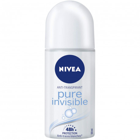 Nivea Pure Invisible 48h - roll on anti-perspirant for women, 50 ml