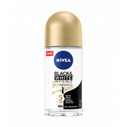 NIVEA Black & White Invisible, SILKY SMOOTH - anti-perspirant roll-on for women, 50 ml