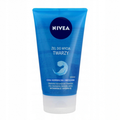 NIVEA żel do mycia twarzy - głęboko oczyszcza i nawilża, cera normalna i mieszana, poj. 150 ml