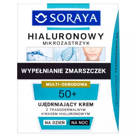 Hialuronowy mikrozastrzyk - ujędrniający krem na dzień i na noc 50+, poj. 50 ml.