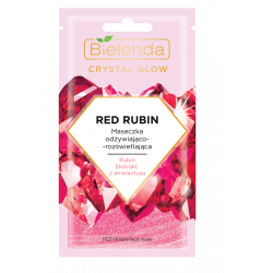 Bielenda CRYSTAL GLOW RED RUBIN - nourishing and brightening mask, net weight: 8 g