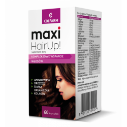 Colfarm Maxi HairUp! - kompleksowe wsparcie włosów, suplement diety, kapsułki, 60 szt.