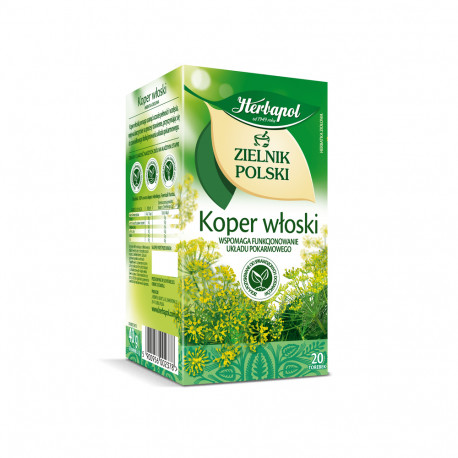 Zielnik Polski - Koper włoski, herbatka ziołowa, 36 g (20 torebek x 1,8 g)