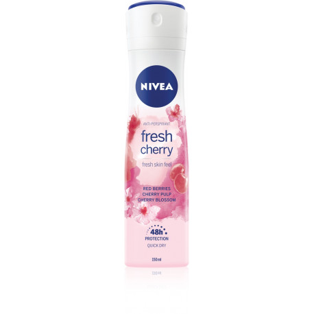 Nivea Fresh Cherry - Anti-perspirant Spray for women with 48h