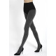 Opaque Microfiber Tights with Graphic Pattern - Sassi 07 - topino/nero