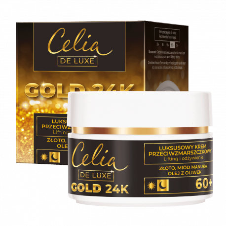 Celia Gold 24K - luxurious anti-wrinkle day & night cream, lifting and nourishing, 60+, 50 ml