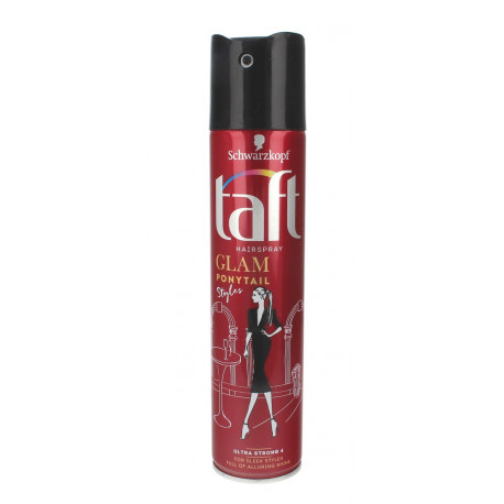 Taft Glam Styles Ponytail - lakier do włosów Ultra Strong (4), poj. 250 ml