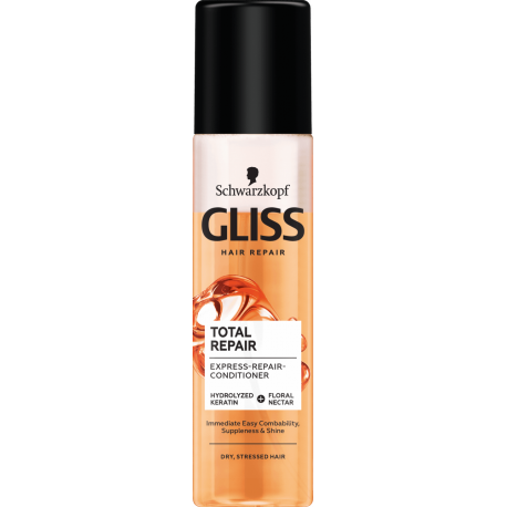Gliss Kur Total Repair - ekspresowa odżywka regenerująca do włosów, poj. 200 ml.