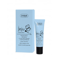 Ziaja jeju young skin - face fluid-corrector with notes of mint, pomegranate and blackcurrant, 30 ml