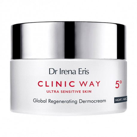 Dr Irena Eris Clinic Way 5° - lipid filling wrinkles, dermocream for face and eyes at night, capacity 50 ml