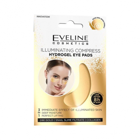 Eveline - BRIGHTENING COMPRESS, hydrogel eye patches, contents: 2 pcs. (1 pair)