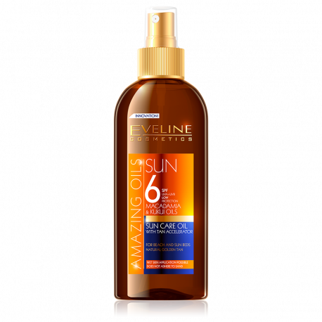 Eveline Sun Amazing Oils - Spray-on sun protection oil with SPF 6, 150 ml