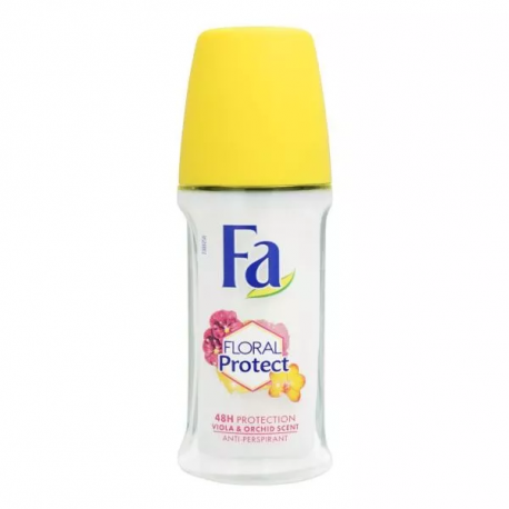 Fa Floral Protect - Orchid & Viola, roll-on women's antiperspirant, 50 ml