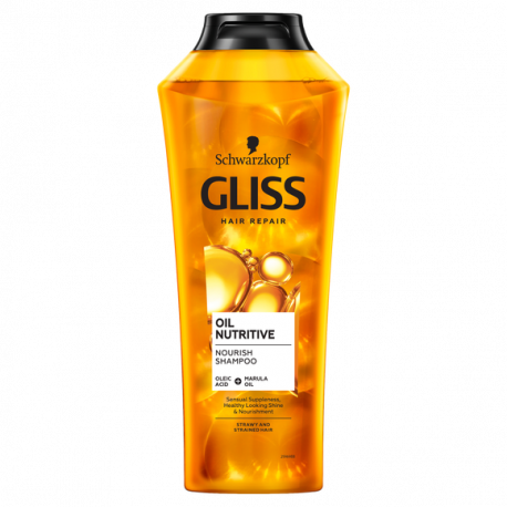 Gliss Oil Nutritive - szampon do włosów rozdwajających się na końcach, poj. 400 ml