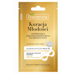 Bielenda SMOOTH CURE - Lifting anti-wrinkle mask in a sheet for the eye contour area, contents: 1 pcs. (10g)