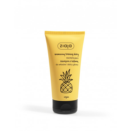 Ziaja Pineapple Skin Workout - revitalizing shampoo with caffeine, 160 ml capacity