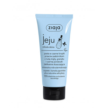 Ziaja jeju young skin - black dots paste against blackheads, 75 ml capacity