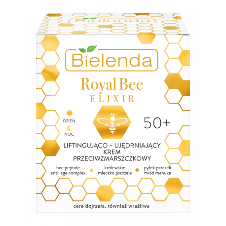 Bielenda Royal Bee Elixir - liftingująco–ujędrniający krem przeciwzmarszczkowy 50+ DZIEŃ/ NOC, poj. 50 ml