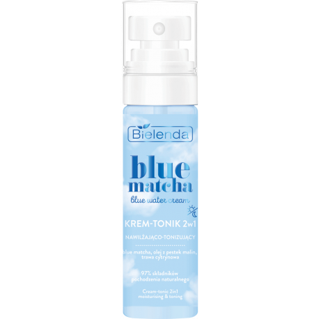 Bielenda BLUE MATCHA blue water cream - 2-in-1 moisturizing and toning cream DAY/ NIGHT, capacity 75 ml