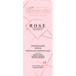 Bielenda CRYSTAL GLOW ROSE QUARTZ - crystal moisturizing and illuminating serum DAY/NIGHT, capacity 30 ml