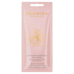 Dermika LUXURY PLACENTA - luksusowa maseczka anti-aging natychmiastowy efekt wygładzenia, poj. 10 ml