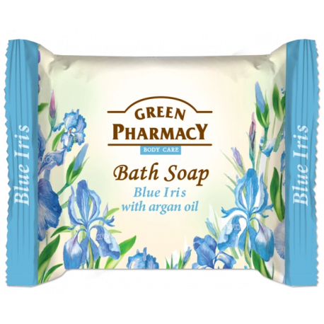 Green Pharmacy Bath Soap - mydło w kostce, niebieski irys i olejek arganowy, masa netto: 100 g