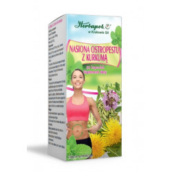 Herbapol Kraków - Thistle seeds with turmeric, dietary supplement, contents: 30 capsules