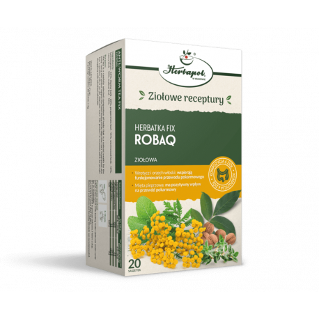 HERBATKA fix ROBAQ - herbal tea, functional, net weight: 40g (20 sachets x 2g)